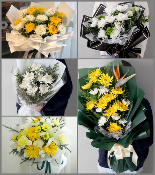 江苏南通通州区二甲镇通运桥村白事花束代送